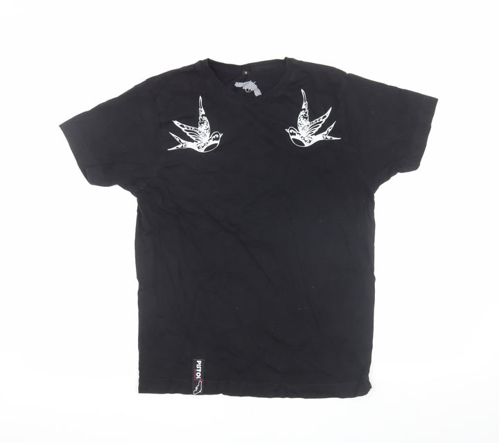 Pistol Boutique Men's Black Bird T-Shirt - Size S