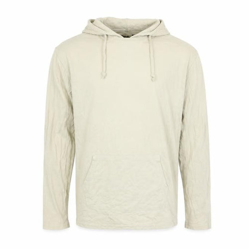 Brave Soul Men's Beige Hooded T-Shirt Size M