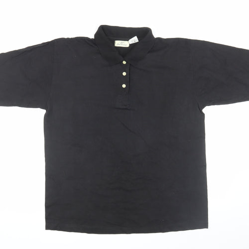 Jean Laurent Men's Black Medium Polo Shirt