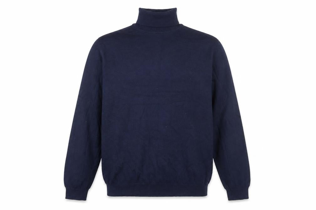 Pull&Bear Womens Blue High Neck Pullover Jumper Size 12