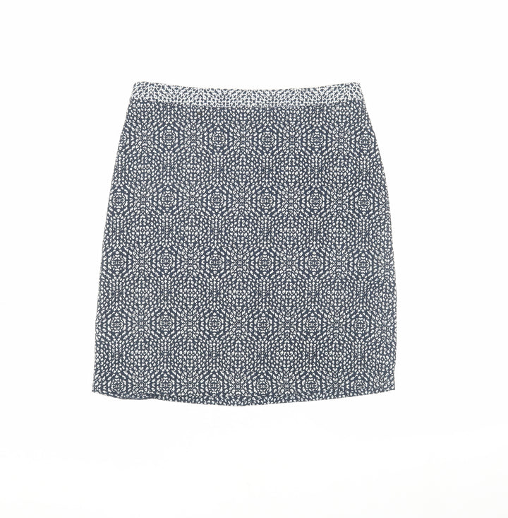 Monsoon Women Multicoloured Size 8 Geometric Pencil Skirt