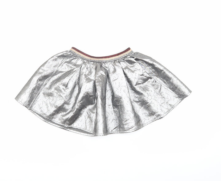 Catimini Silver Girls Skater Short Skirt Size 122