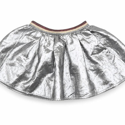 Catimini Silver Girls Skater Short Skirt Size 122