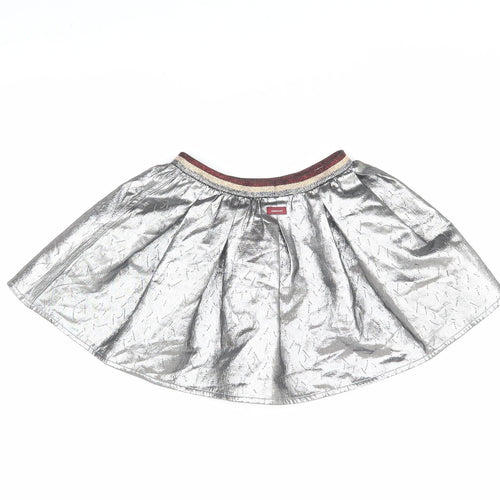 Catimini Silver Girls Skater Short Skirt Size 122