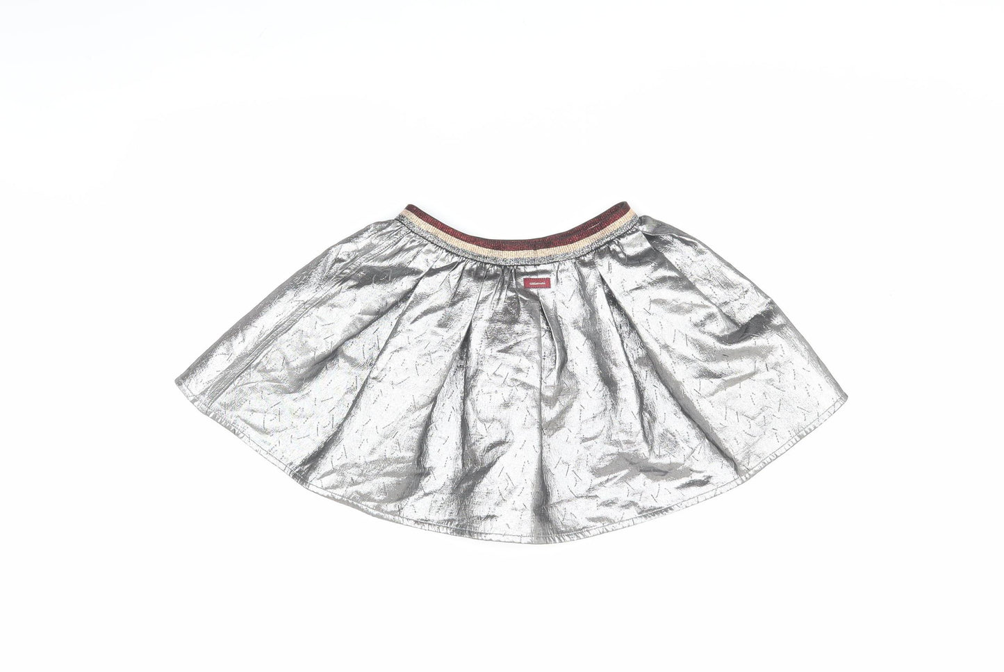 Catimini Silver Girls Skater Short Skirt Size 122