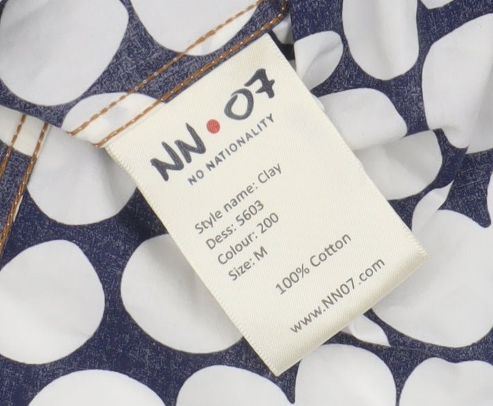 NN.07 Men's Polka Dot Cotton Shirt - Size M