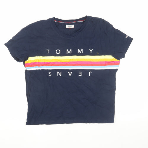 Tommy Jeans Blue T-Shirt, Unisex M, Classic Casual