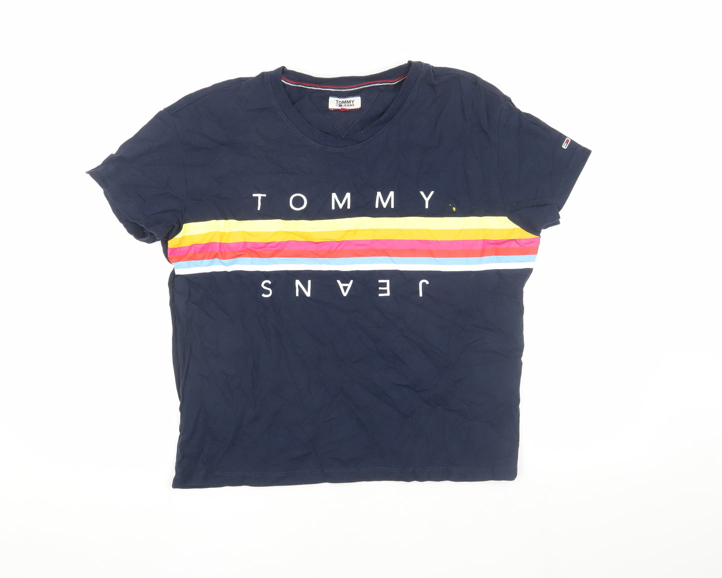 Tommy Jeans Blue T-Shirt, Unisex M, Classic Casual