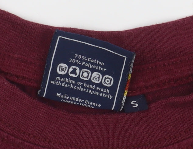 Oxford University Unisex Red T-Shirt S Basic Casual