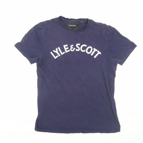 Lyle & Scott Men's Blue Medium T-Shirt, Short Sleeve