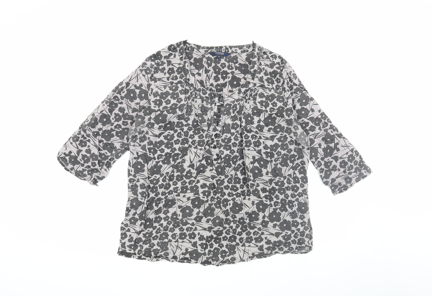 Maine New England Women's Multicolour Floral Blouse Size 16