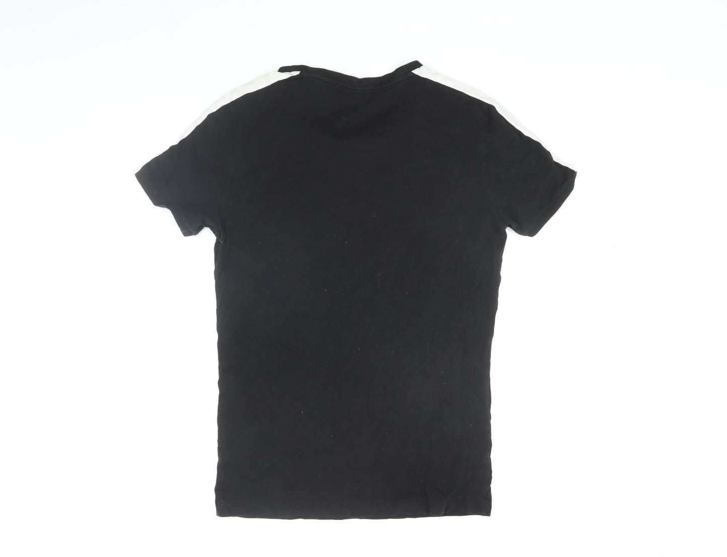 Puma Men's Black Logo T-Shirt, Size S, Short Sleeve