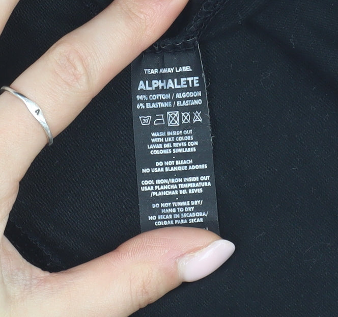 Alphalete Men's Black L Cotton Elastane T-Shirt