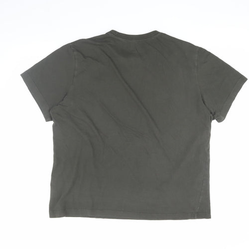 Nike Men's Black Large Crew Neck T-Shirt Logo