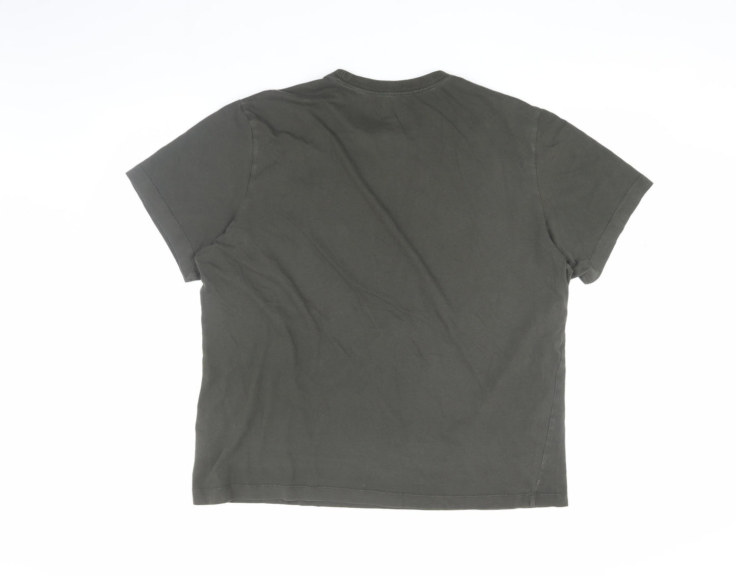 Nike Men's Black Large Crew Neck T-Shirt Logo