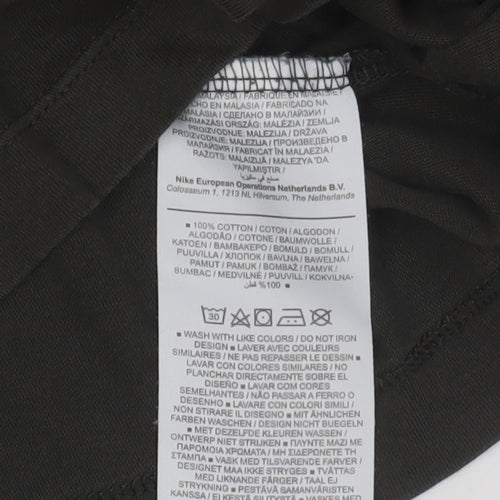 Nike Men's Black Large Crew Neck T-Shirt Logo