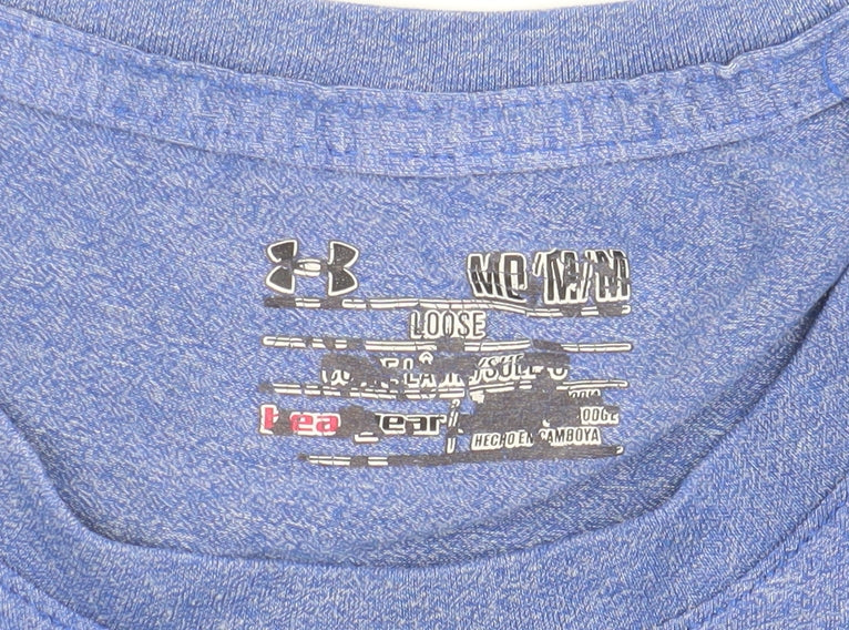 Under Armour Men's Blue Short Sleeve T-Shirt, M