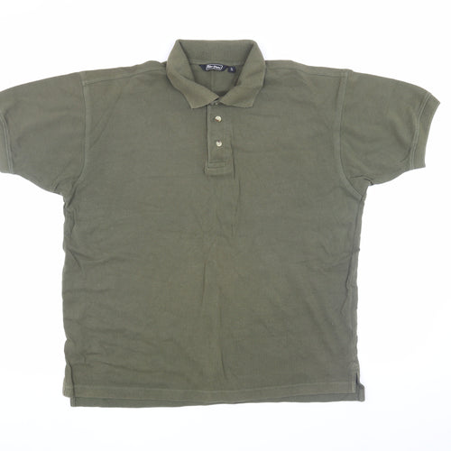 Peter Storm Men's Green Polo Shirt - Small, Casual Style