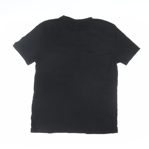 Elf Men's Black Large Christmas Graphic T-Shirt