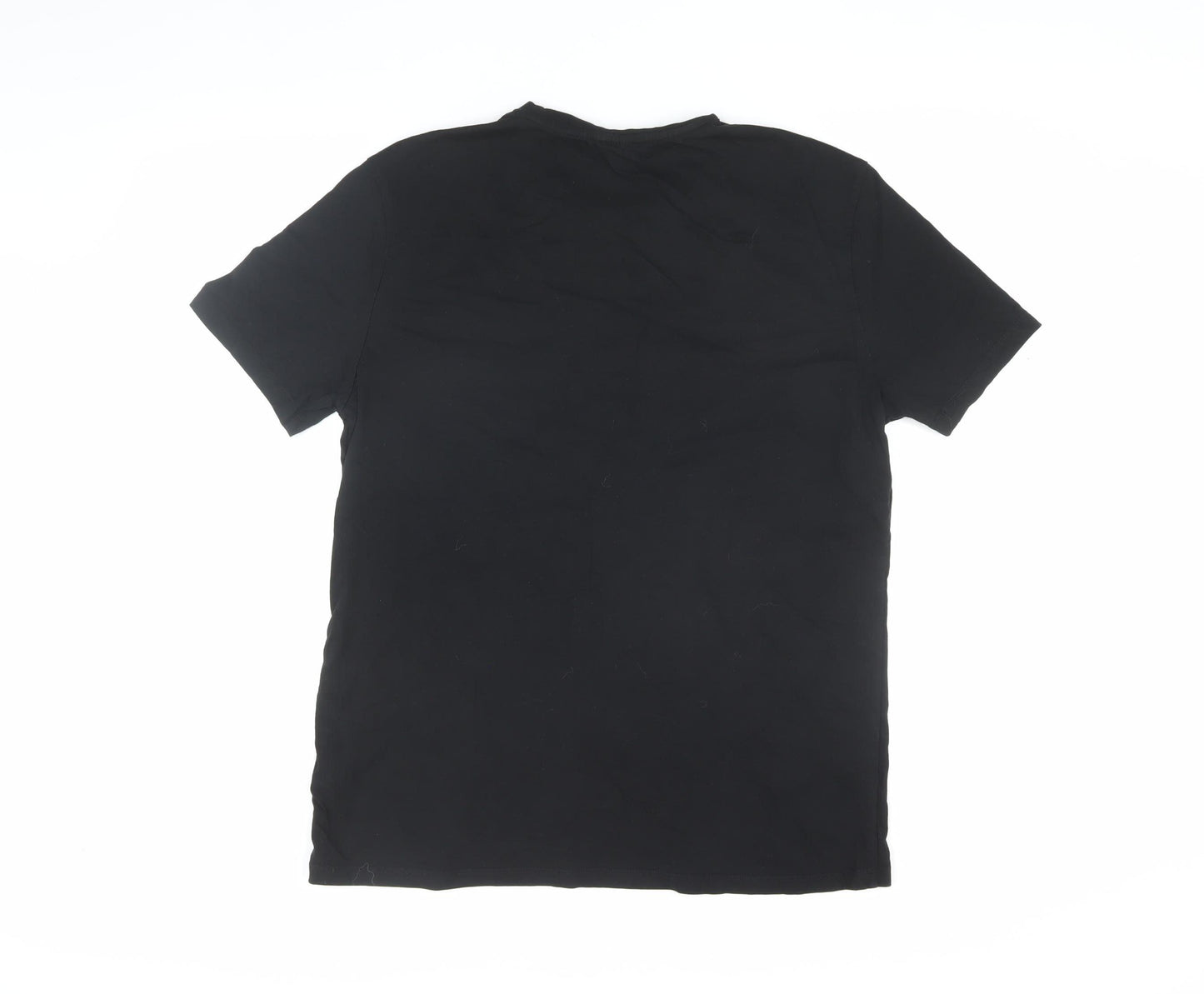 Elf Men's Black Large Christmas Graphic T-Shirt