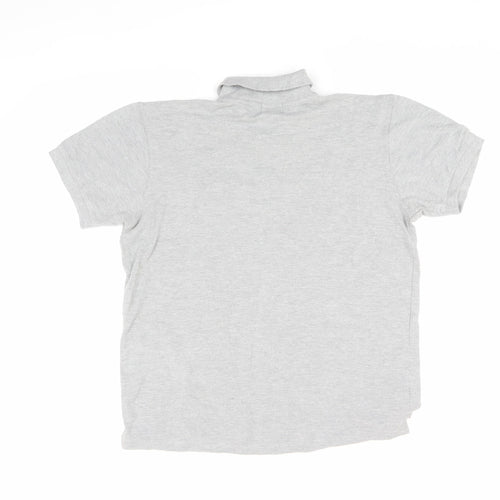 Stone Island Men's Grey Polo Shirt L - Stylish & Casual