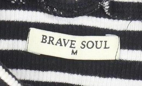 Brave Soul Women's Striped Long Sleeve T-Shirt M