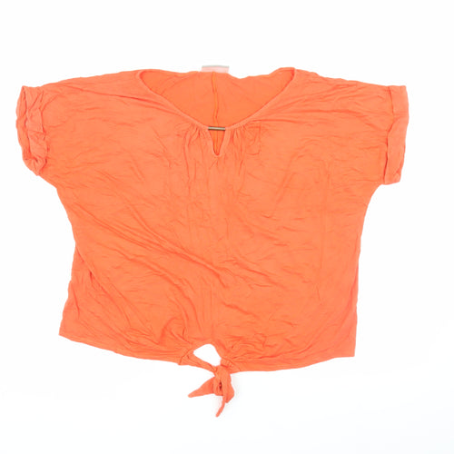 Wallis Women's Orange M Basic T-Shirt