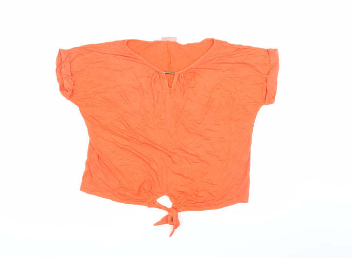 Wallis Women's Orange M Basic T-Shirt