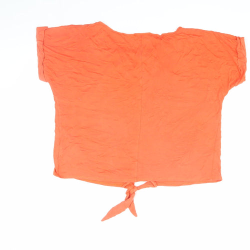 Wallis Women's Orange M Basic T-Shirt