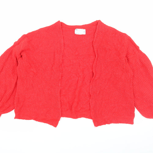 ASOS Women's Red Open-Knit Cardigan UK 10
