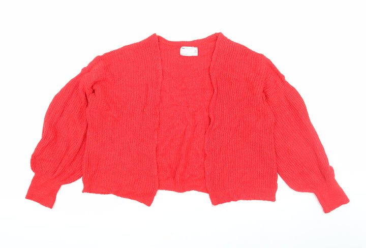ASOS Women's Red Open-Knit Cardigan UK 10