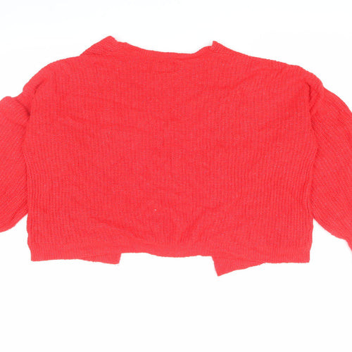 ASOS Women's Red Open-Knit Cardigan UK 10