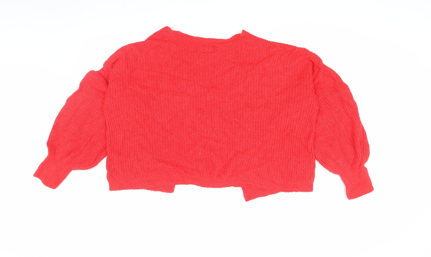 ASOS Women's Red Open-Knit Cardigan UK 10