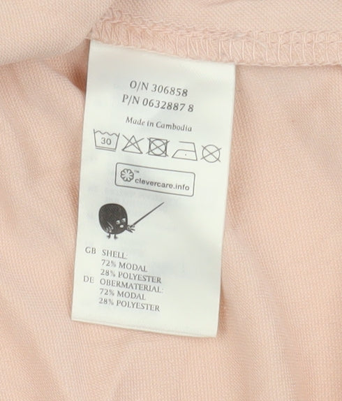 Monki Women's Pink Wrap Blouse, Size M, Casual V-Neck