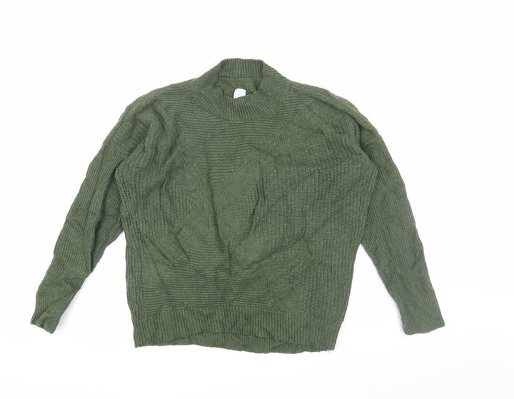 John Lewis Women's Green High Neck Pullover Jumper Size 10