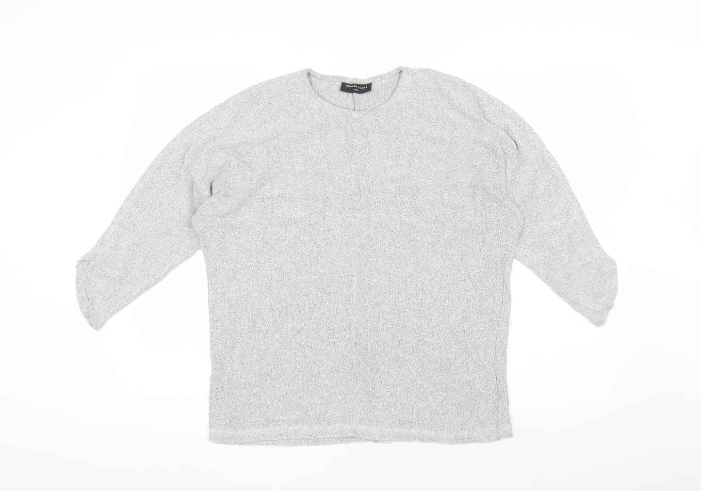 Hopper & Lace Grey Women's Knit Top Size 10