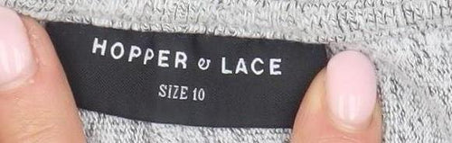 Hopper & Lace Grey Women's Knit Top Size 10