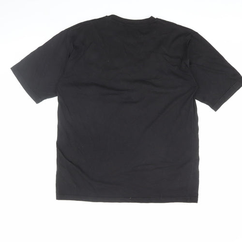 Richards Unisex Black Star Embroidered T-Shirt