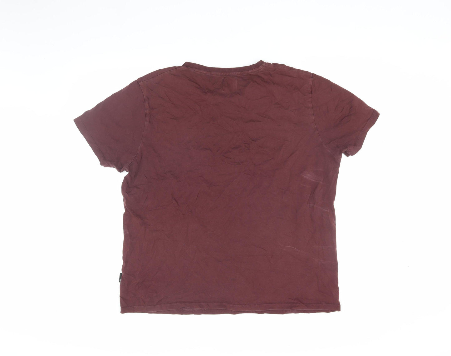 Burton Menswear Retro Brown Cotton Men's T-Shirt L
