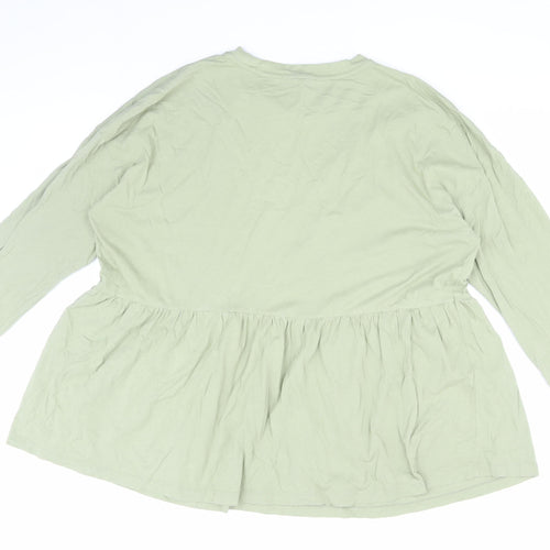 ASOS DESIGN Women's Green Tunic Blouse Size 14
