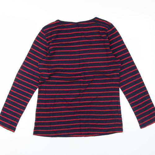 Evie Women's Navy/Red Stripe T-Shirt Size 18