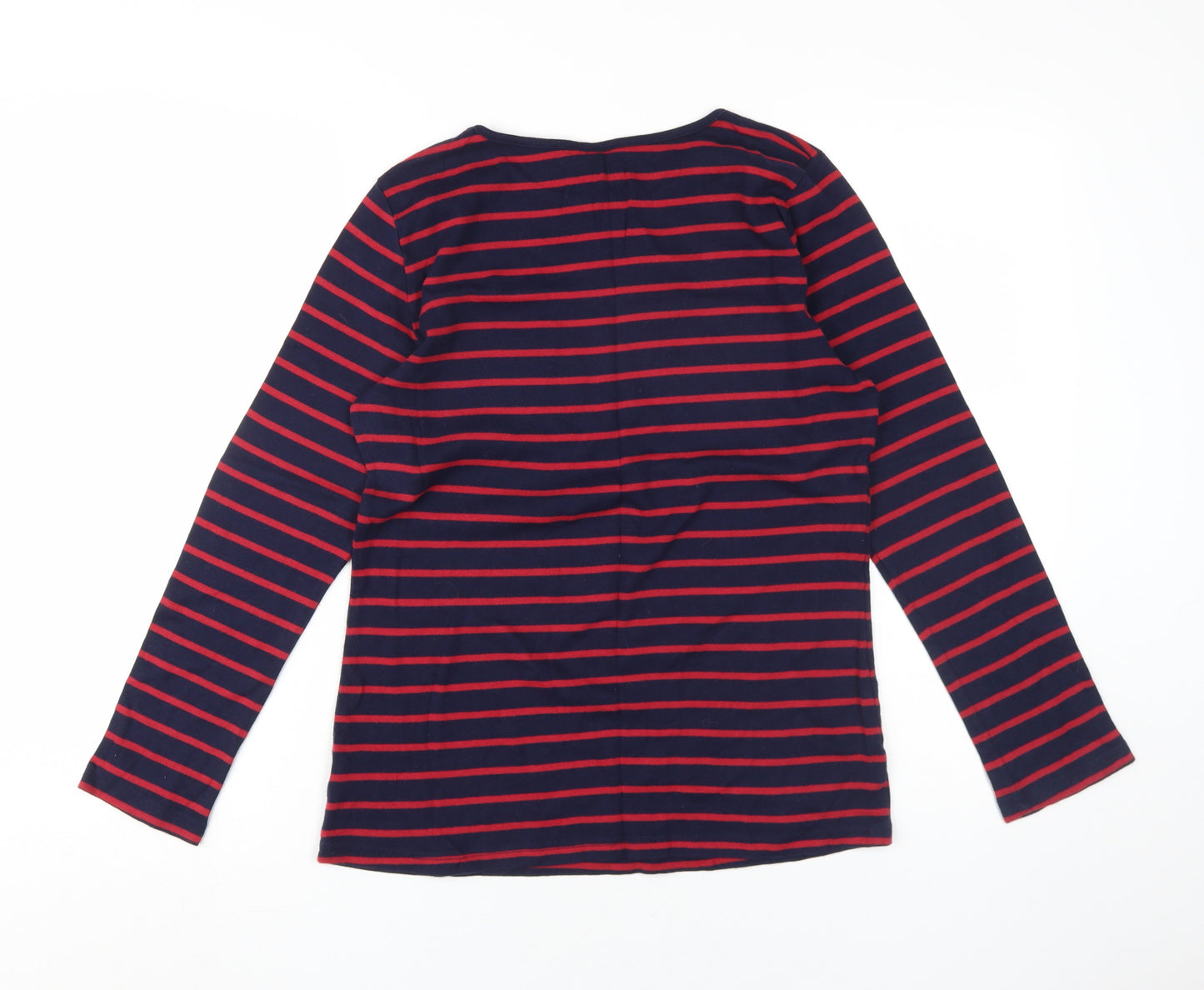 Evie Women's Navy/Red Stripe T-Shirt Size 18
