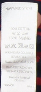 Evie Women's Navy/Red Stripe T-Shirt Size 18