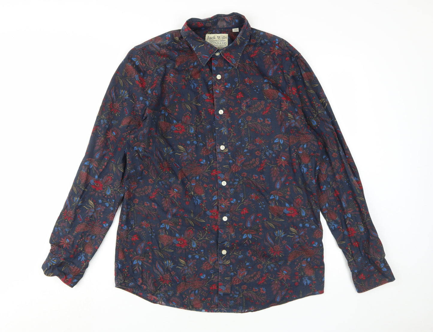 Jack Wills Men's Multicoloured Floral Shirt M