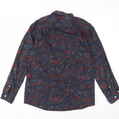 Jack Wills Men's Multicoloured Floral Shirt M