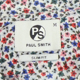 Paul Smith Men's Multicoloured Slim Fit Floral Shirt M