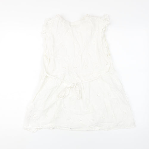 JoJo Maman Bébé White Tunic Blouse - Medium
