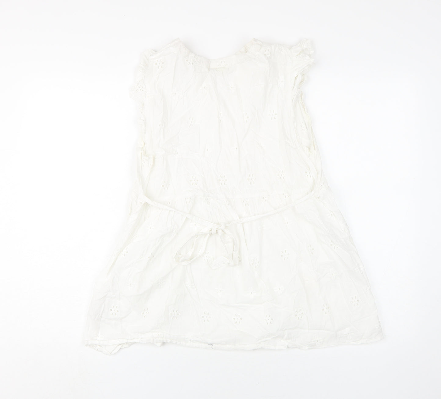 JoJo Maman Bébé White Tunic Blouse - Medium