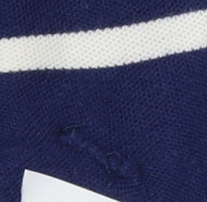 Nautica Men's Blue Striped Polo Shirt 2XL