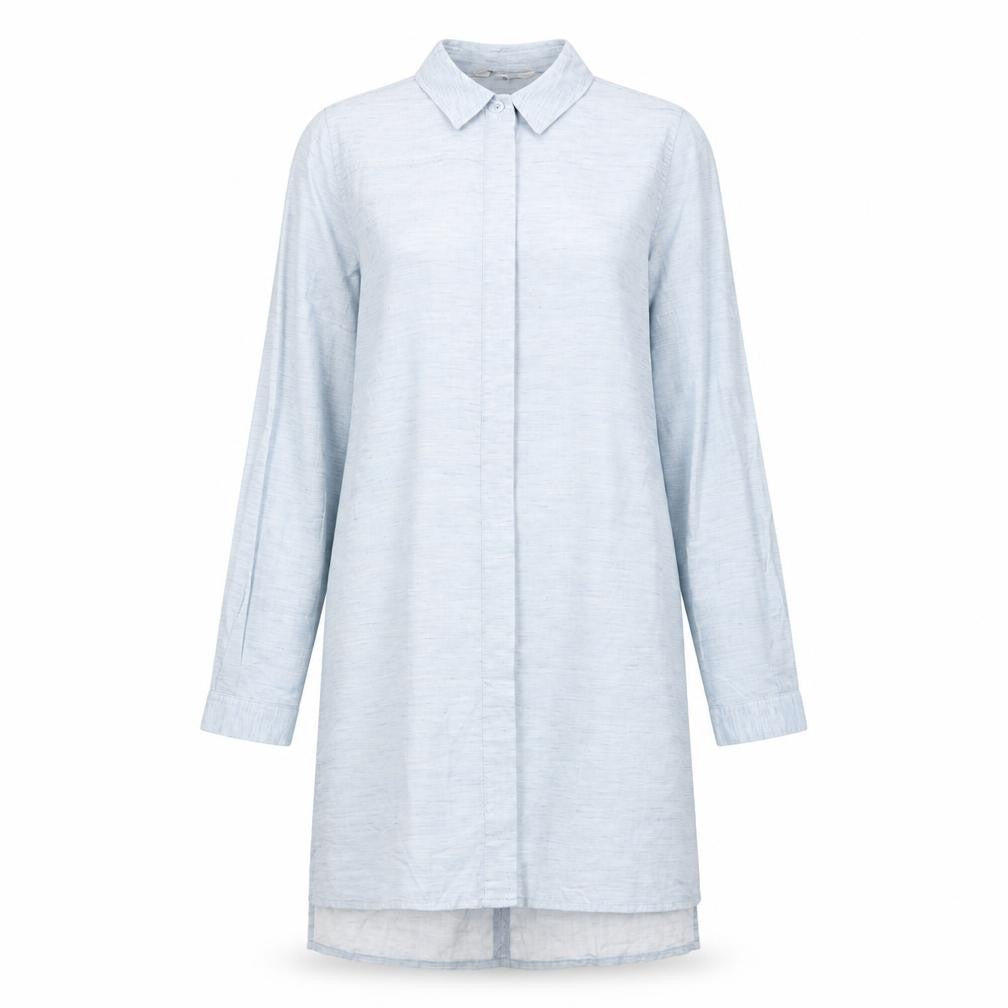 Front view of French Connection Women's Blue Shirt Dress S